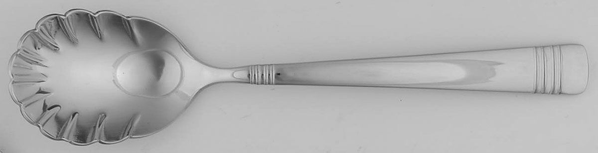 Longwood II-Longwood (Stainless) Sugar Shell Spoon by Reed & Barton-1