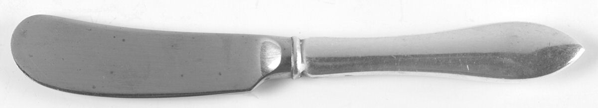 Pointed Antique (Sterling, 1895) Butter Spreader Hollow Hdl-Paddle/Stainless Blade by Reed & Barton-1