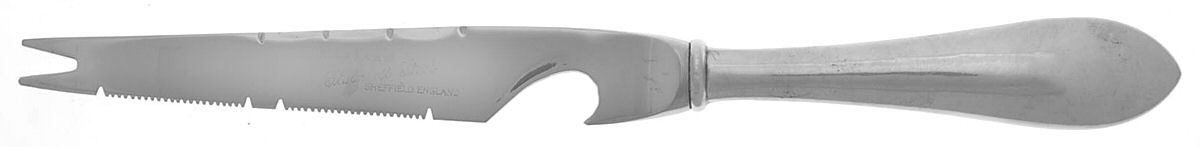 Pointed Antique (Sterling, 1895) Hollow Handle Bar Knife by Reed & Barton-1