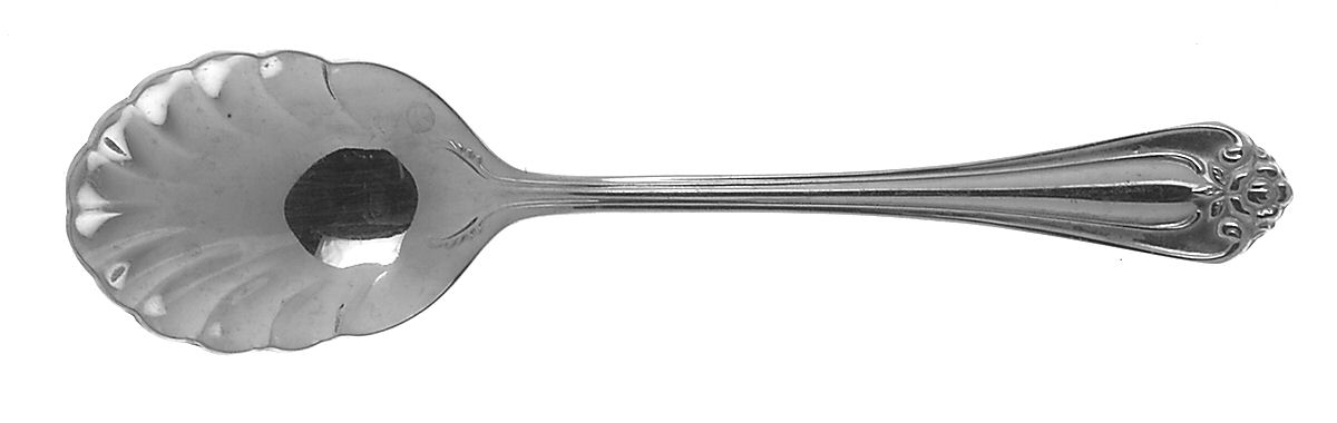 Roseland (Stainless) Sugar Shell Spoon by Reed & Barton-1
