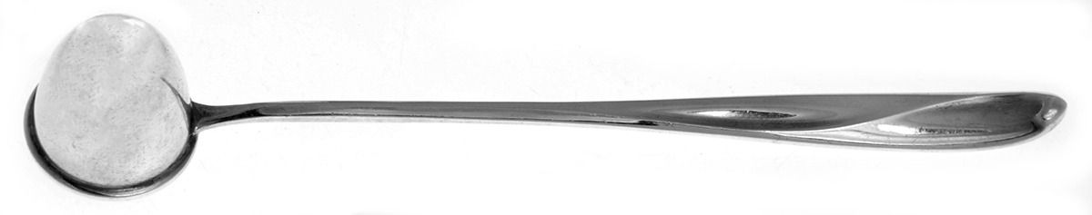 Silver Sculpture (Sterling, 1954) Solid Flat Handled Candle Snuffer by Reed & Barton-1