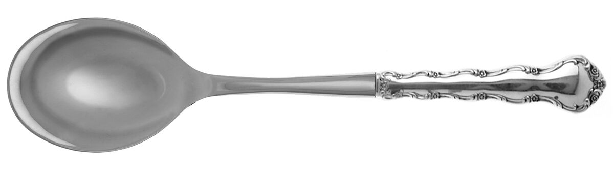 Tara (Sterling, 1955, No Monograms) Salad Serving Spoon with Stainless Bowl HC by Reed & Barton-1