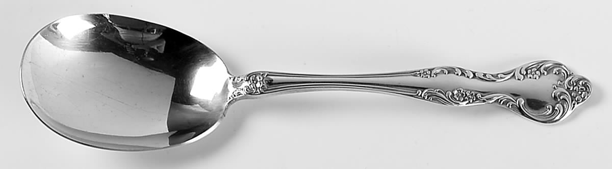 Wisteria (Silverplate, 1966) Solid Smooth Casserole Spoon by Reed & Barton-1