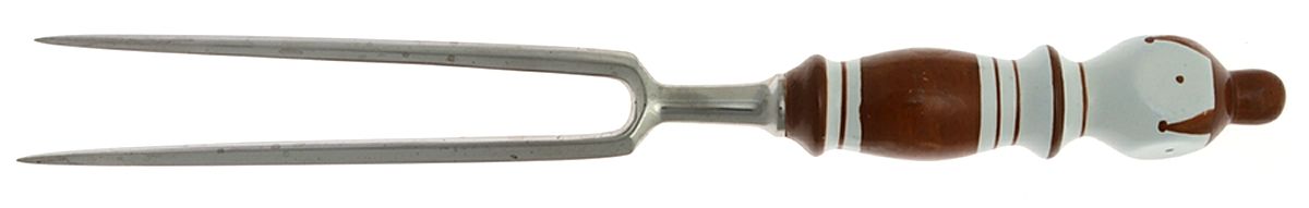 Grill-Brown (Stainless, Ceramic) Large Stainless-Prong Roast Carving Fork by Rosenthal-1