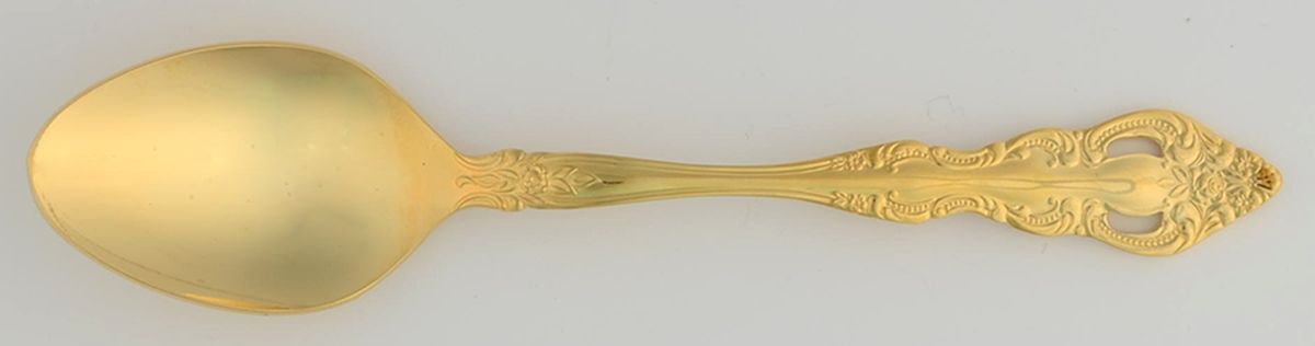 RGL3 (GOLD PLATE) Place/Oval Soup Spoon by Royal Gallery-1