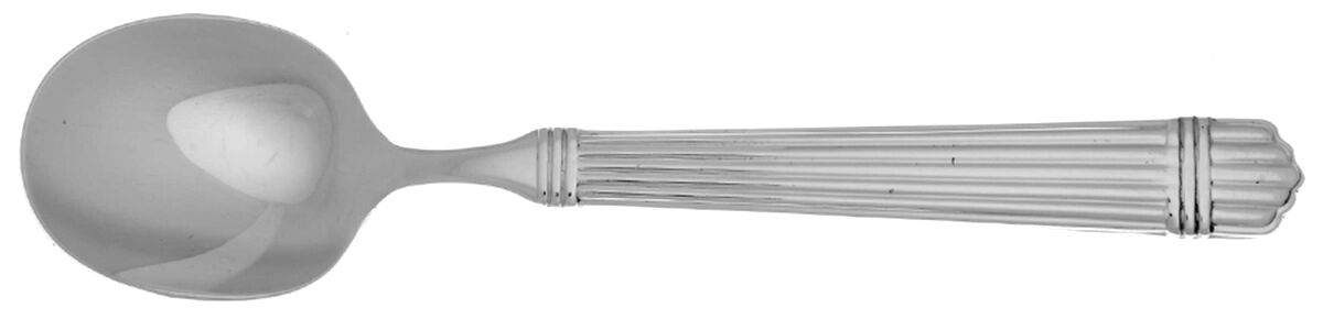 Esprit (Stainless, Glossy, 5 Ribs) Round Bowl Soup Spoon (Cream Soup) HC by Retroneu-1