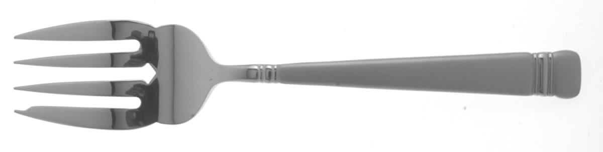 Longwood Matte (Stainless) Medium Solid Cold Meat Serving Fork by Reed & Barton-1