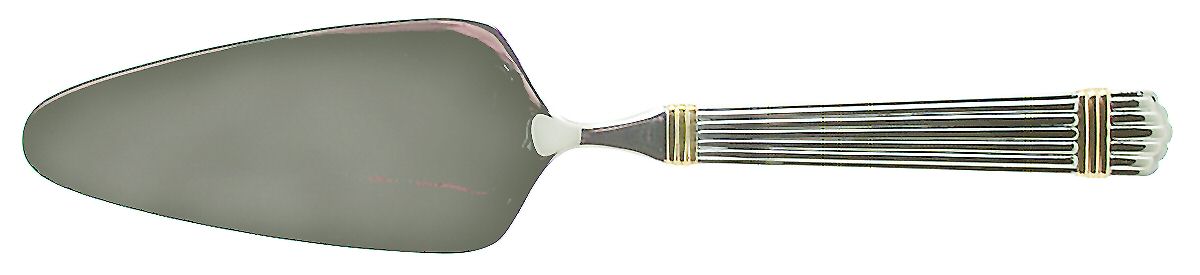 Gold Espirit (Stainless, Gold Acct) All Stainless Pie Server by Roberts & Belk-1