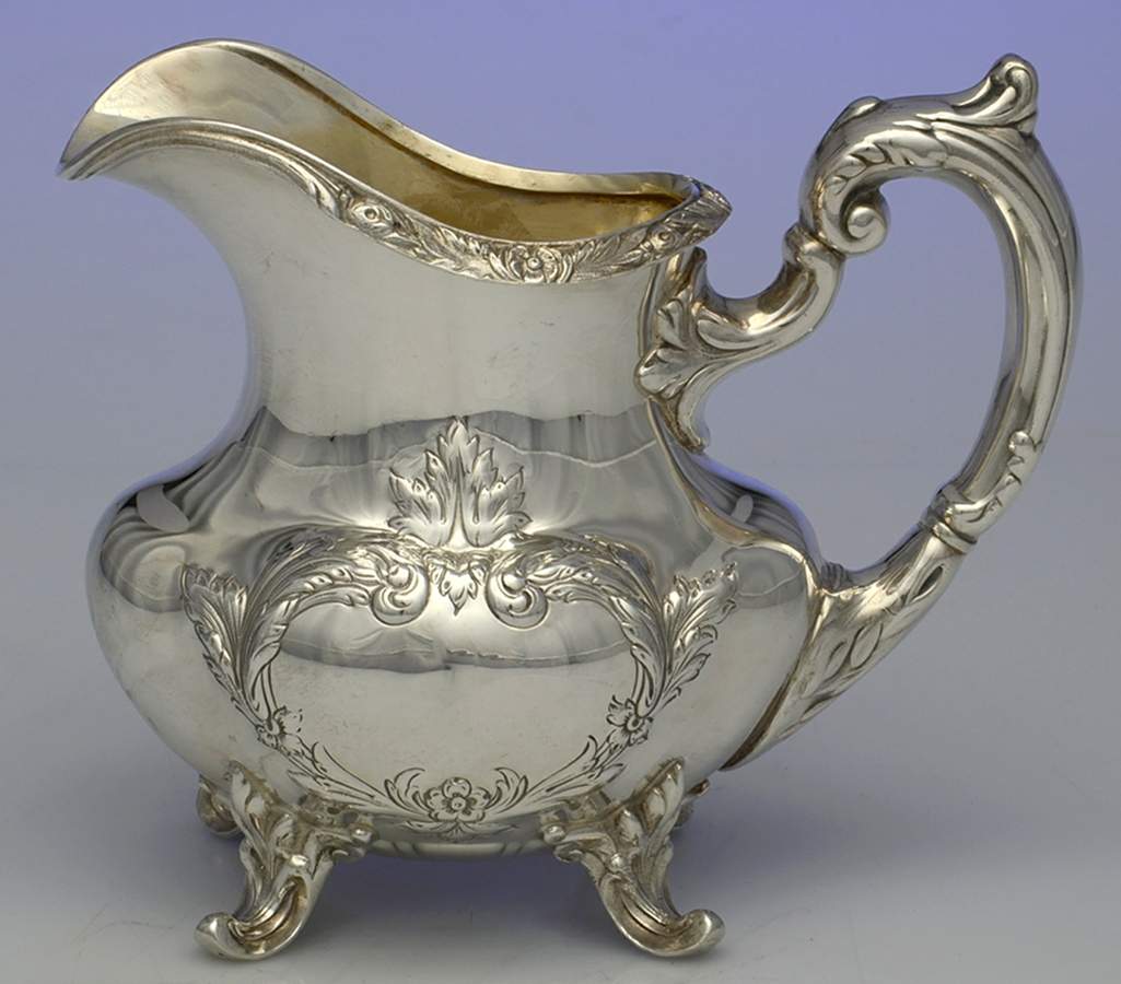 Burgundy (Sterling, Hollowware)  Creamer by Reed & Barton-1