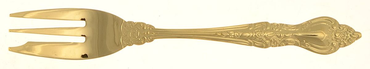 RLF1 (Gold Electroplate) Dessert Fork by Royal Sealy-1