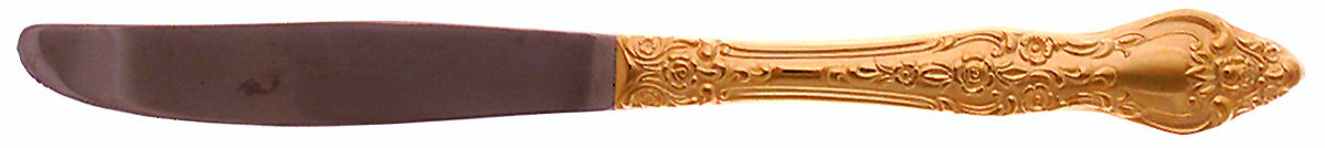 RLF1 (Gold Electroplate) Modern Solid Knife by Royal Sealy-1