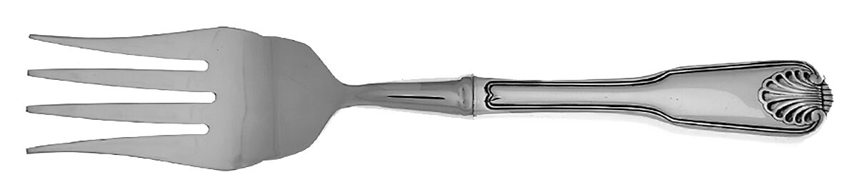 RLM6 (SILVERPLATE) Cold Meat Fork Large, Stainless Tines HC by Royal Limited-1