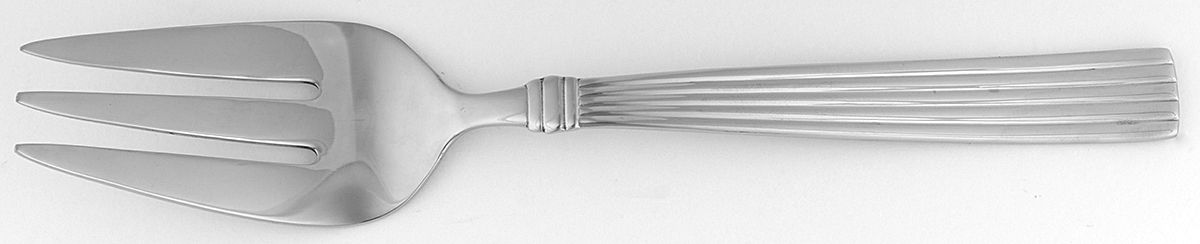Crescendo II (Stainless) Large Solid Cold Meat Serving Fork by Reed & Barton-1