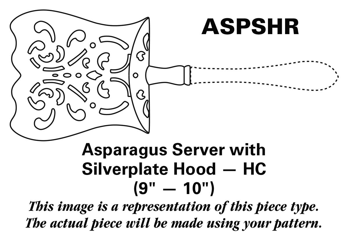 Rosemary (Sterling, 1944) Asparagus Server with Silverplate Hood HC by Easterling-1