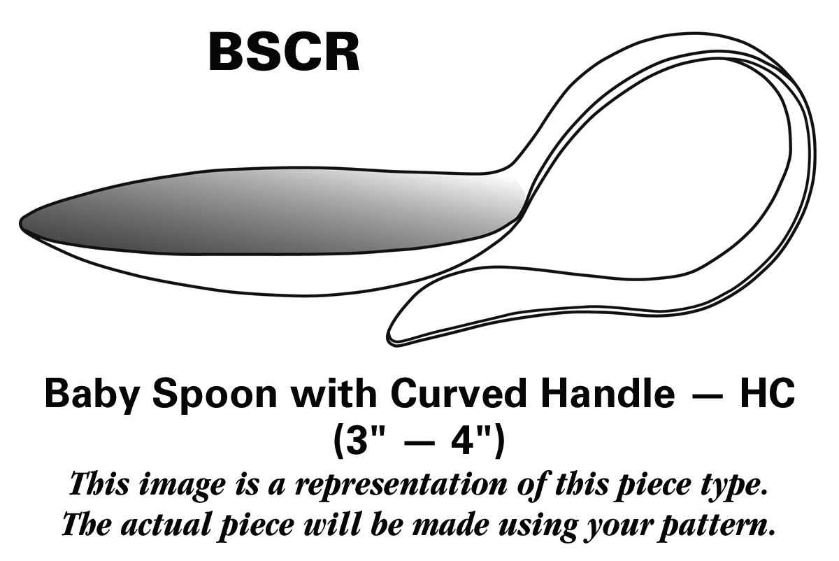 Bistro Cafe (Stainless) Baby Spoon with Curved Handle HC by Dansk-1