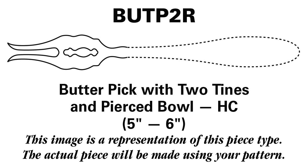 Bistro Cafe (Stainless) Butter Pick with Two Tines and Pierced Bowl HC by Dansk-1