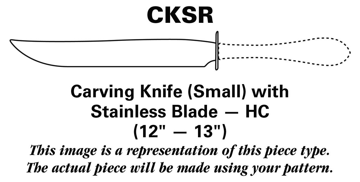 Queens (Sterling) Carving Knife Small with Stainless Blade HC by CJ Vander-1