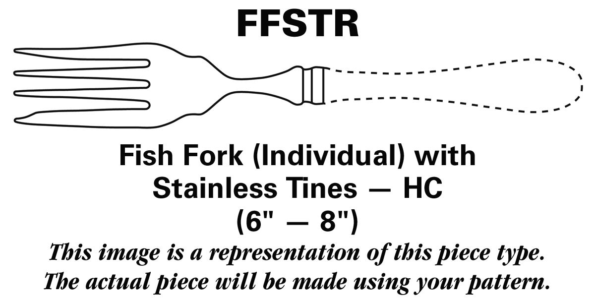 Romance of The Stars (Sterling, 1959) Fish Fork Individual with Stainless Tines HC by Fine Arts-1