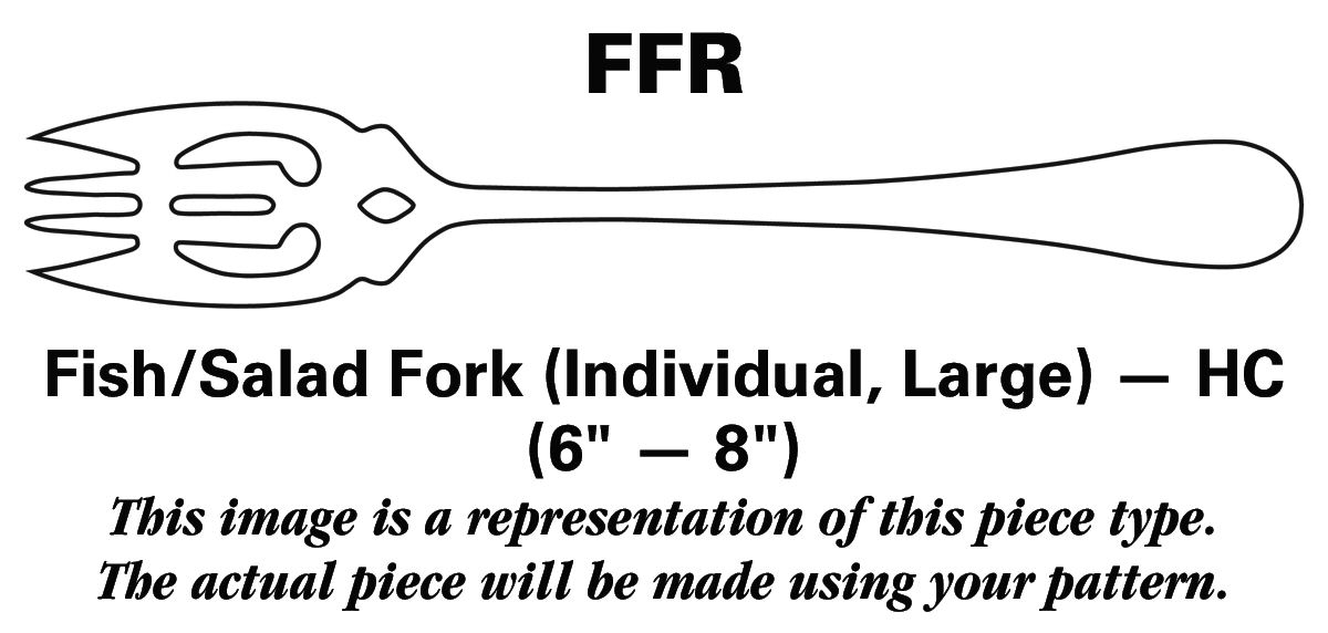 Starlite (Stainless) Fish/Salad Fork Individual Large HC by AMC-1