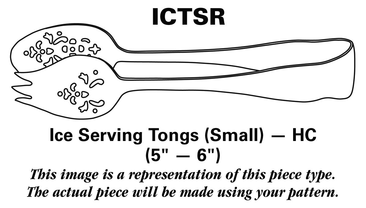 Charlotte (Stainless) Ice Serving Tongs Small HC by Cambridge Silver-1
