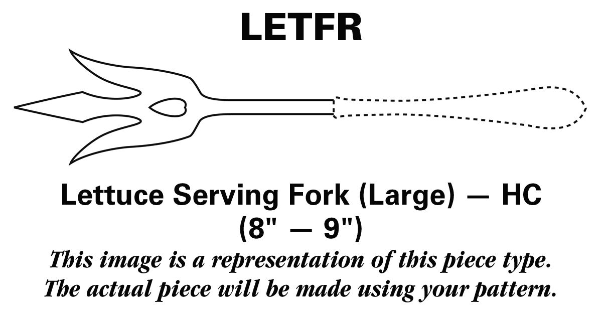 Apollo (Stainless) Lettuce Serving Fork Large HC by AMC-1