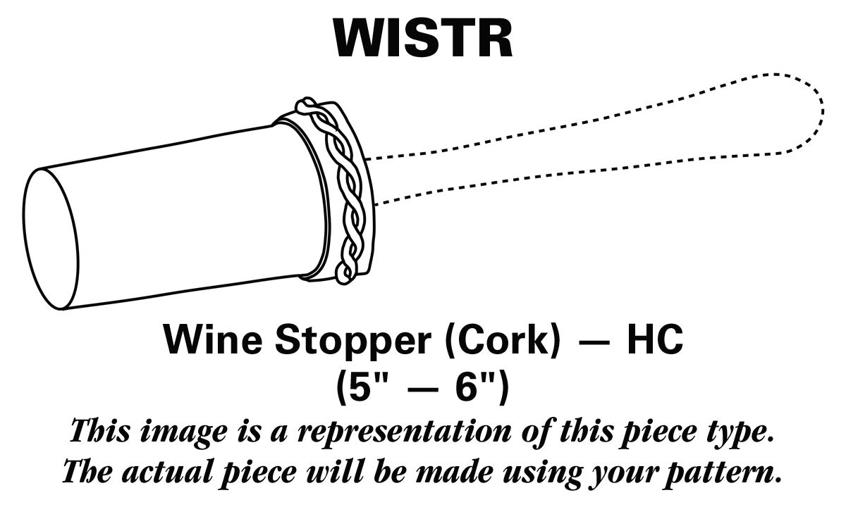French Scroll (Sterling, 1953) Wine Stopper Cork HC by Alvin-1