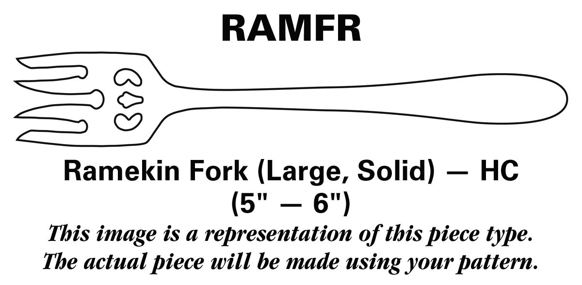 Bistro Cafe (Stainless) Ramekin Fork Large Solid HC by Dansk-1