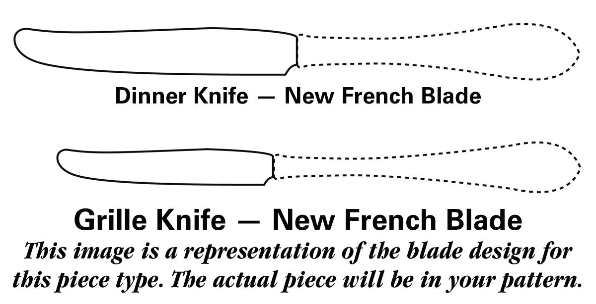 Aurora (Silverplate, 1930) New French Hollow Grille Knife by Oneida Silver-1