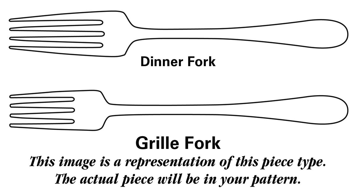 Clairesse Gold (Stainless) Grille Fork (Viande) by AMC-1