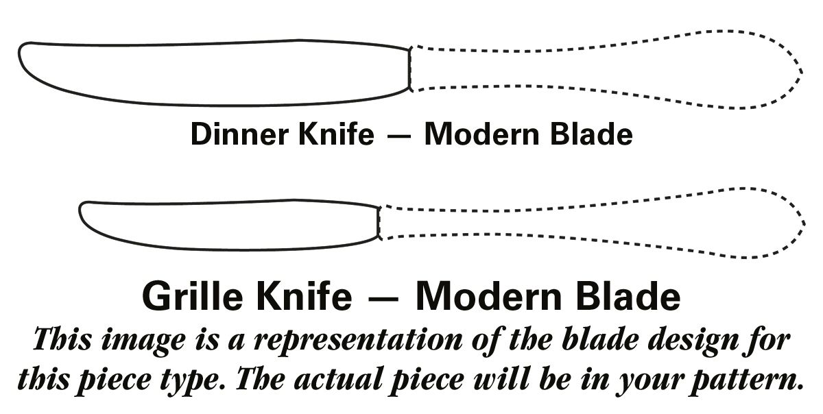 Plata (Stainless) Modern Dinner Grille Knife by Georg Jensen (Denmark)-1