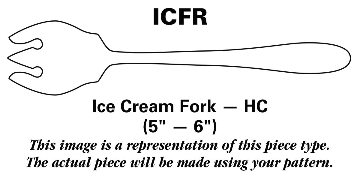 Quintette (Stainless) Ice Cream Fork HC by Gorham Silver-1