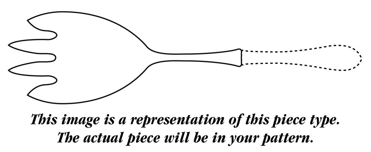 Awakening (Sterling, 1958, No Monograms) Salad Serving Fork with Stainless Prongs by Towle Silver-1