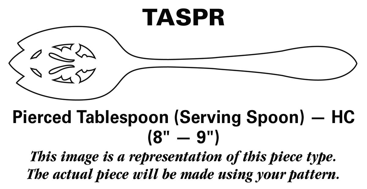 Minuet (Sterling, 1925, No Monograms) Pierced Tablespoon (Serving Spoon) HC by International Silver-1