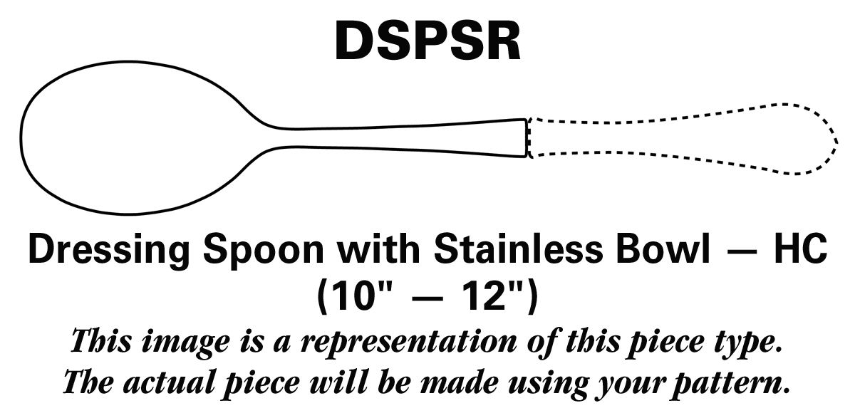 Queens (Sterling) Dressing Spoon with Stainless Bowl HC by CJ Vander-1