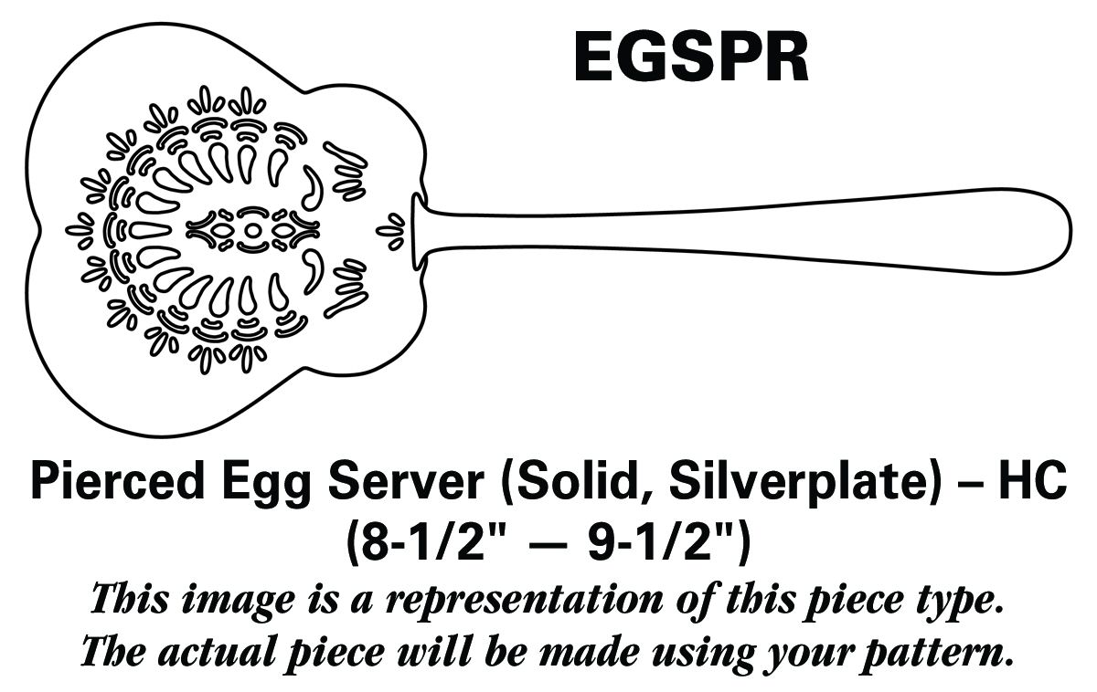 Regal (Dirigold, Clover Backstamp) Pierced Egg Server Solid Silverplate HC by Dirilyte-Dirigold-1