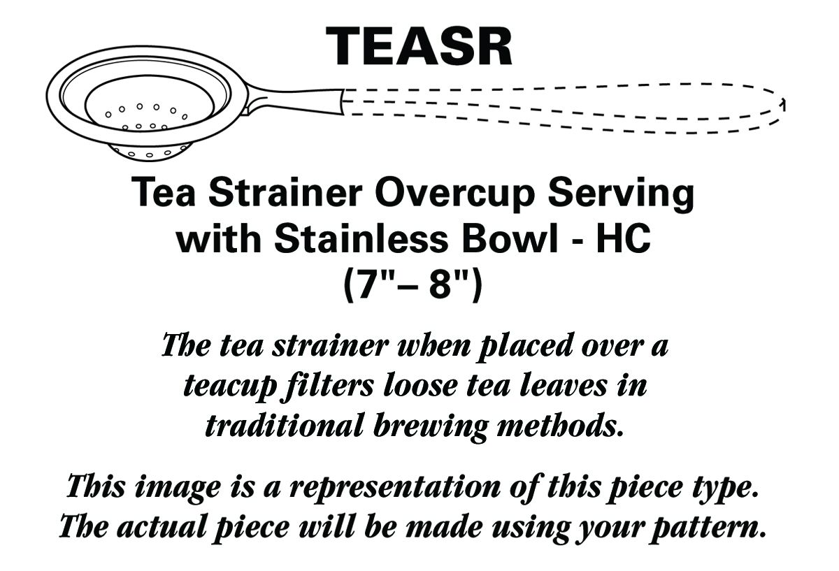 Chauveron (Stainless) Tea Strainer Overcup Serving-Stainless Bowl HC by F B Rogers-1
