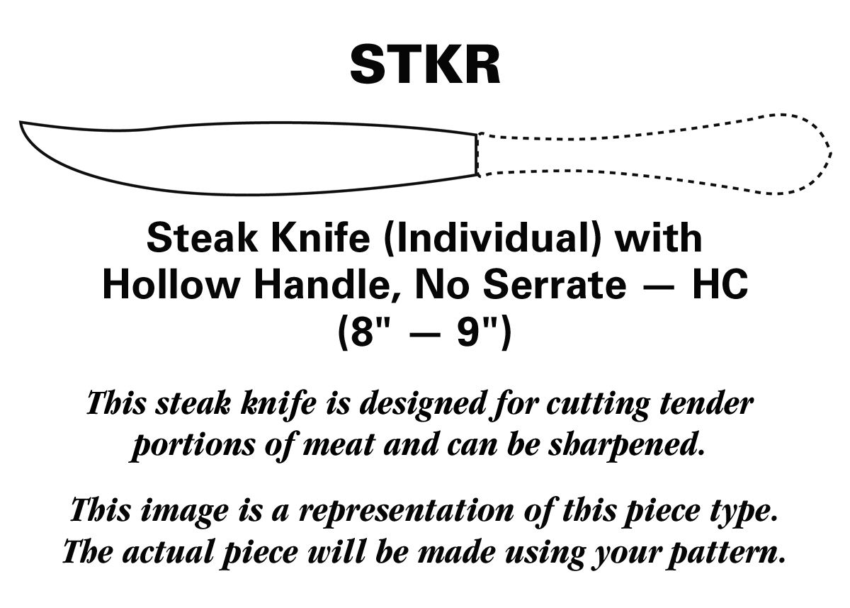 Bistro Cafe (Stainless) Steak Knife Individual Hollow, No Serrate HC by Dansk-1