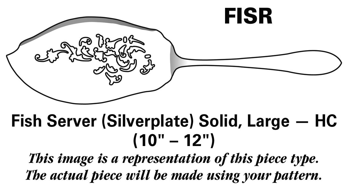 Regal (Dirigold, Clover Backstamp) Fish Server Solid Silverplate Large HC by Dirilyte-Dirigold-1