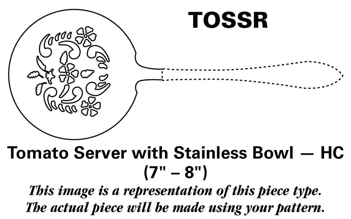 ABS4 (STAINLESS) Tomato Server W/Stainless Bowl HC by Abco Stainless-1