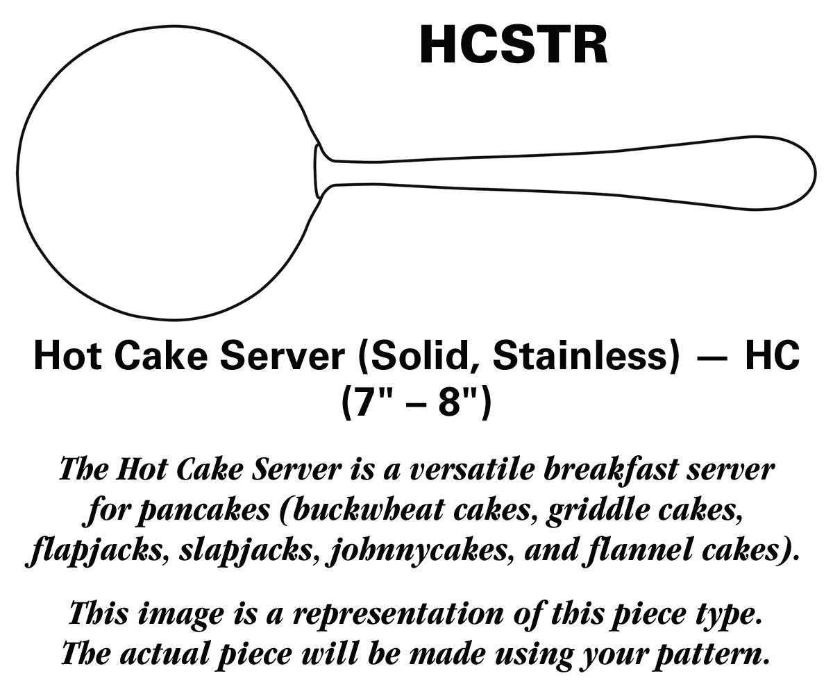 Rosewood (Stainless) Hot Cake Server Solid Stainless HC by Delco-1