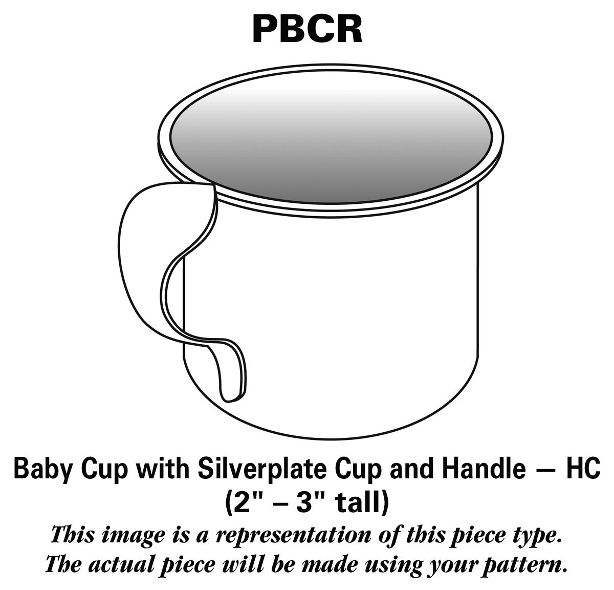 Golden Old Vienna (Silverplate, Gold Accents) Baby Cup with Silverplate Cup and Handle HC by F B Rogers-1