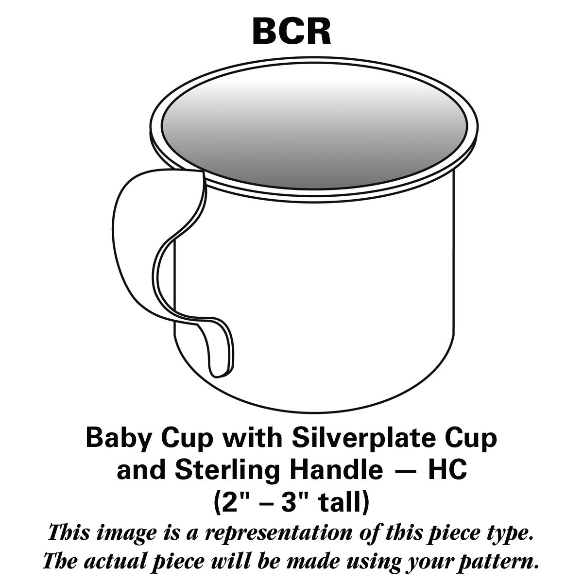 Gainsborough (Sterling, 1930) Baby Cup with Plated Cup and Sterling Handle HC by Alvin-1