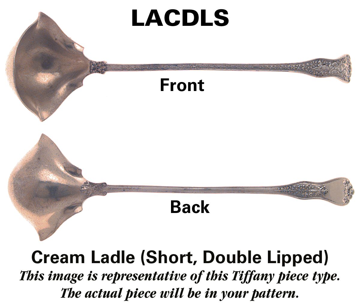 Renaissance (Sterling, 1905) Short Double-Lipped Cream Ladle by Tiffany & CO SILVER-1