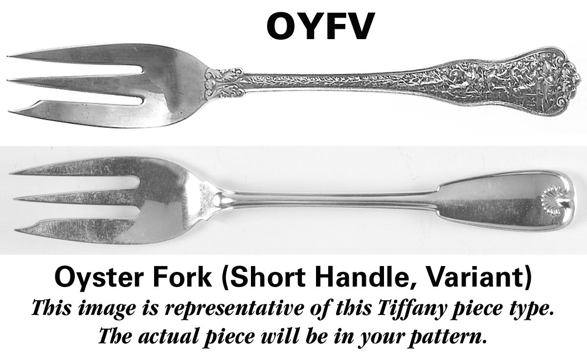 Chrysanthemum (Sterling, 1880) Oyster Fork (Variant) by Tiffany & CO SILVER-1