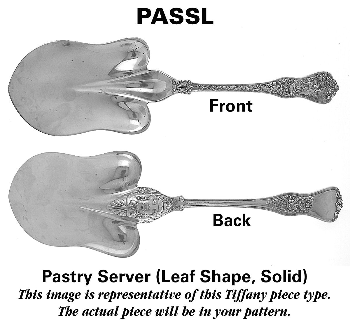 Castilian (Sterling, 1929) Solid Leaf-Shape Pastry Server by Tiffany & CO SILVER-1