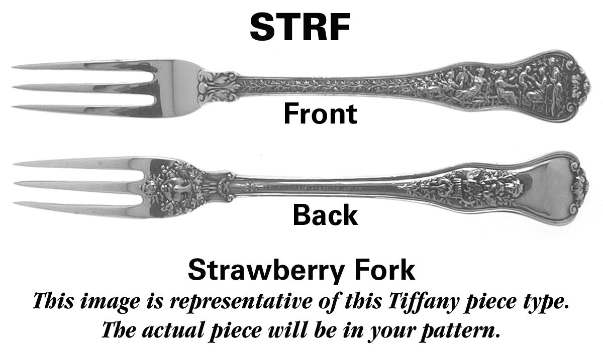 San Lorenzo Gold (Sterling, Gold Vermeil) Strawberry Fork by Tiffany & CO SILVER-1
