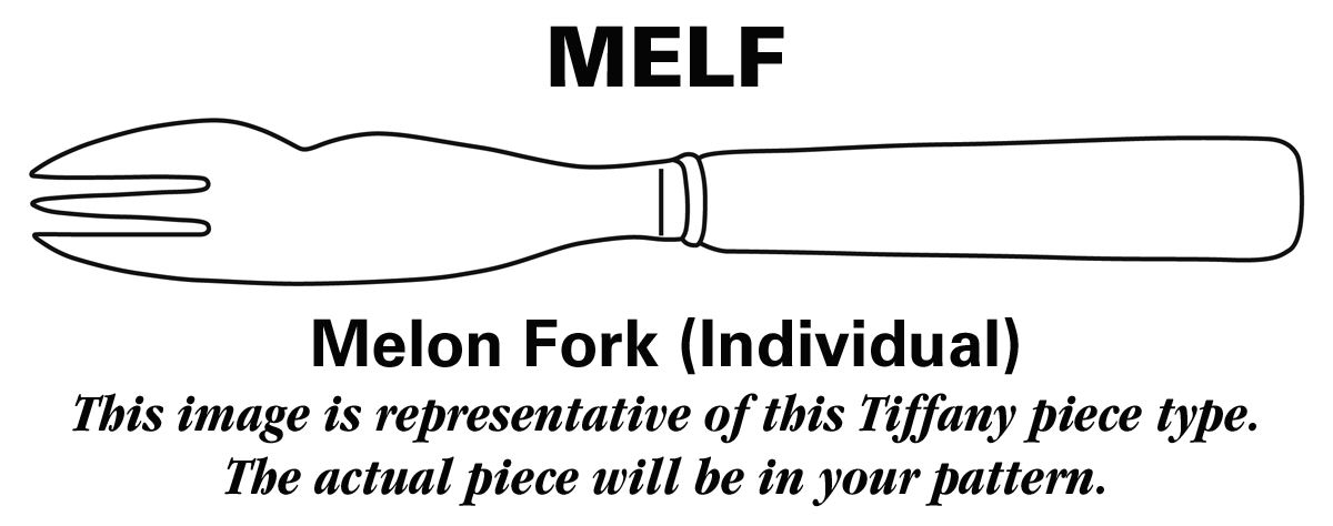 Edinborough (Sterling, 1906) Individual Melon Fork by Tiffany & CO SILVER-1