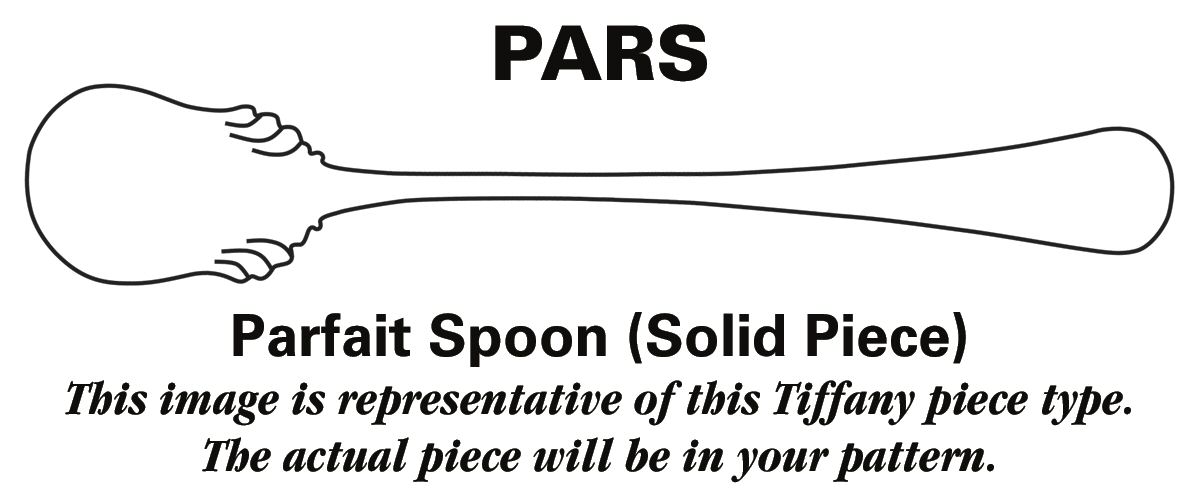 Marquise (Sterling, 1902, No Monograms) Parfait Spoon (Solid Piece) by Tiffany & CO SILVER-1