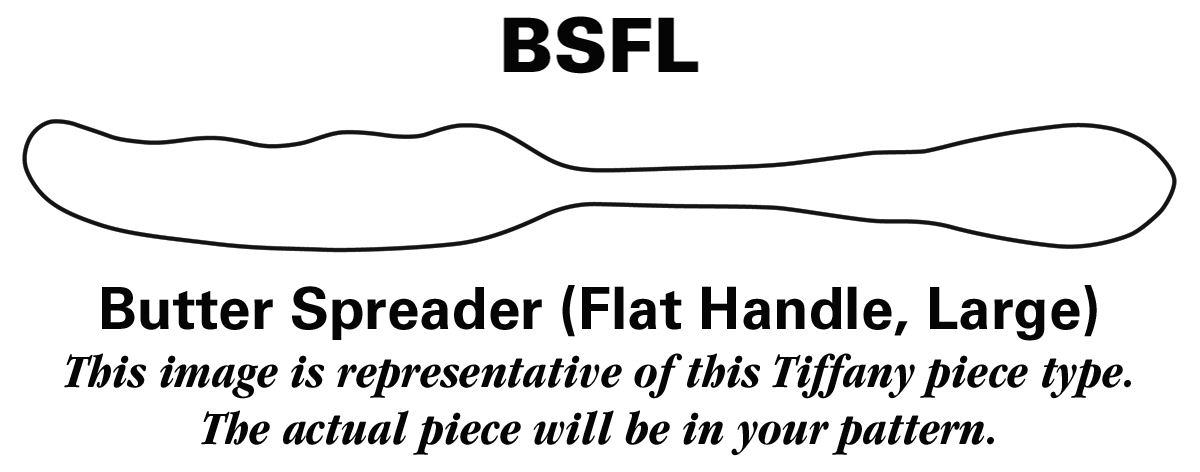 Rat Tail (Sterling, 1958) Large Flat Handle Butter Spreader by Tiffany & CO SILVER-1