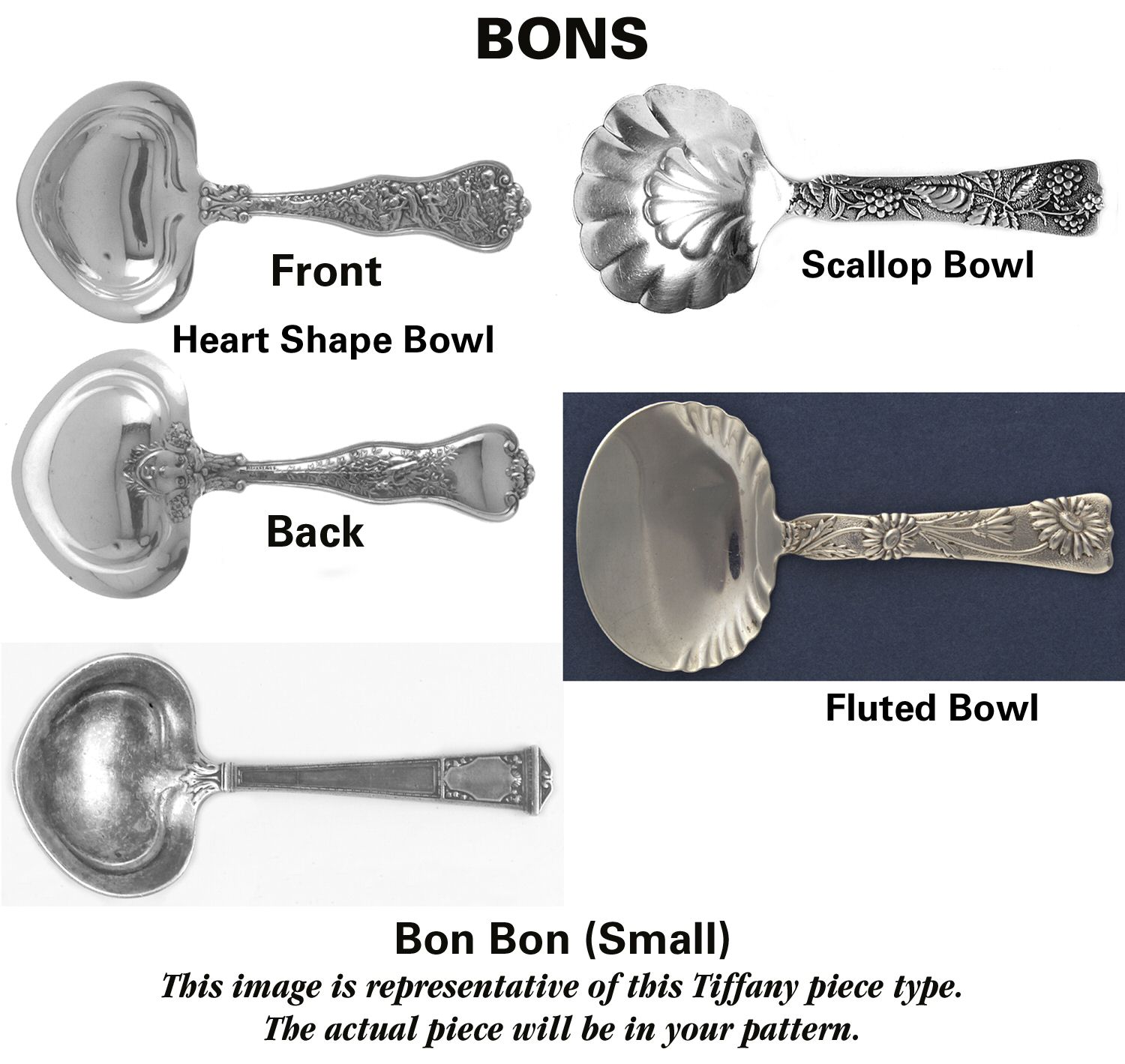 Colonial (Sterling, 1895) Solid Bon Bon Spoon by Tiffany & CO SILVER-1